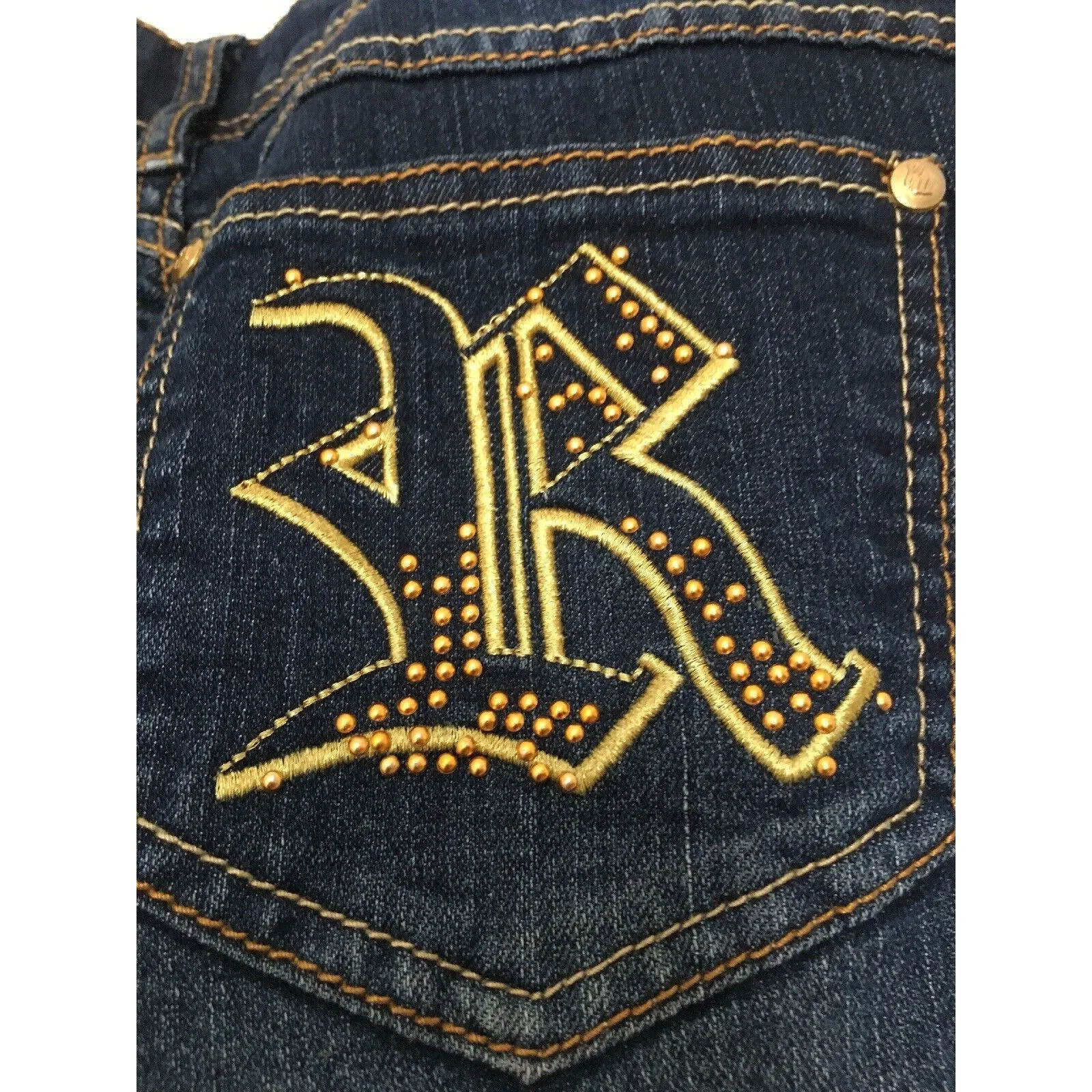 Rocawear Women's Juniors Jeans Pockets Size 7 Blue - Image 10