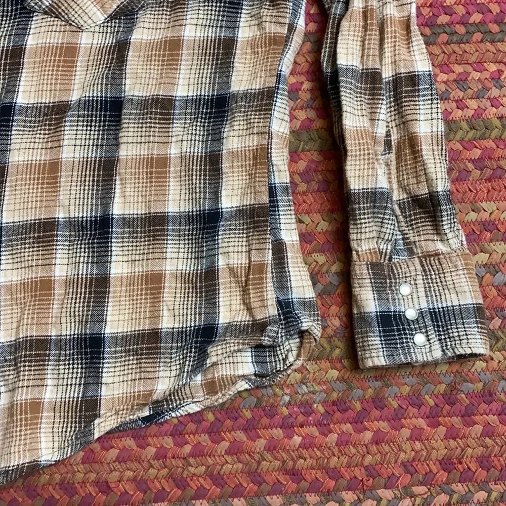WRANGLER RANCHER PLAID PEARL SNAP - Image 4