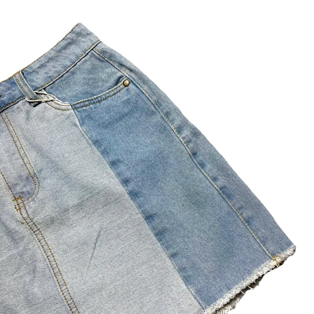 Chelsea & Violet Denim Patchwork Mini Skirt 25 - Image 5