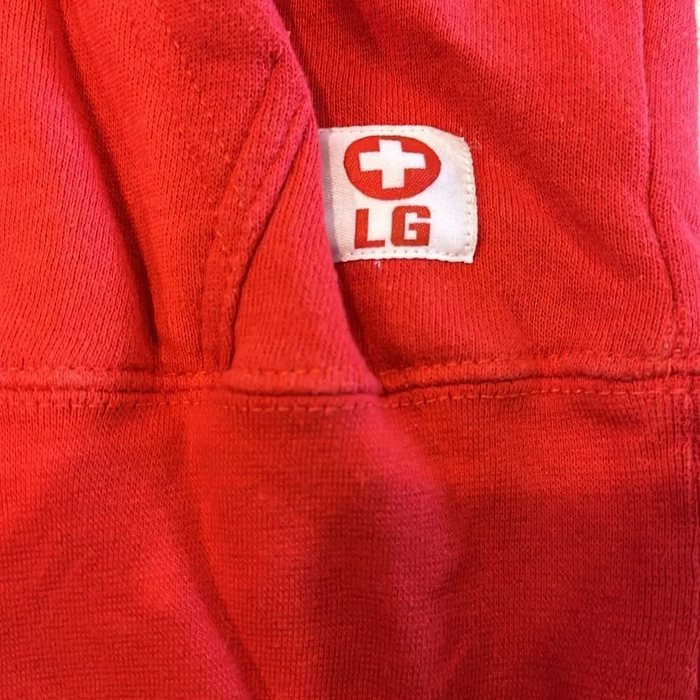 Lifeguard Women’s Red Hooded Miami Beach Sweatshirt - Image 4