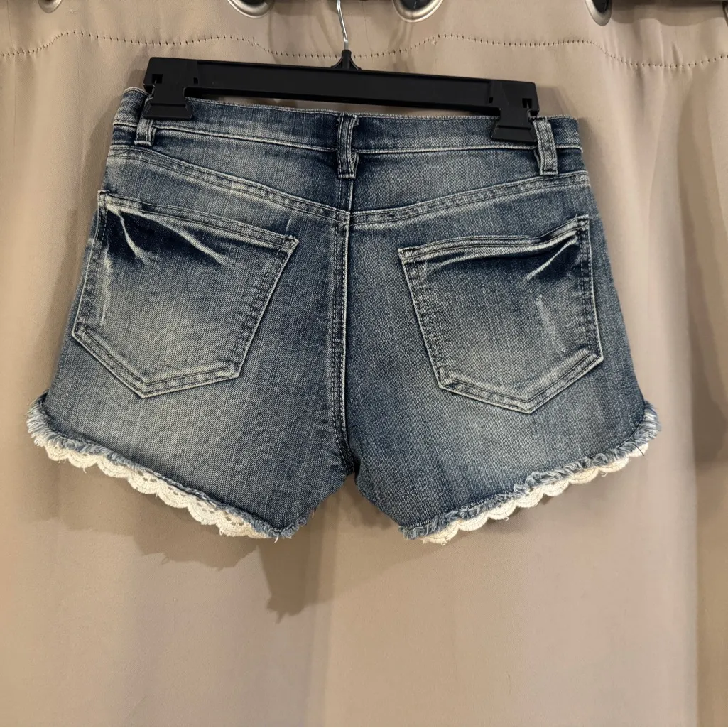 Mudd Dark Blue Denim Jean Shorts - Image 2