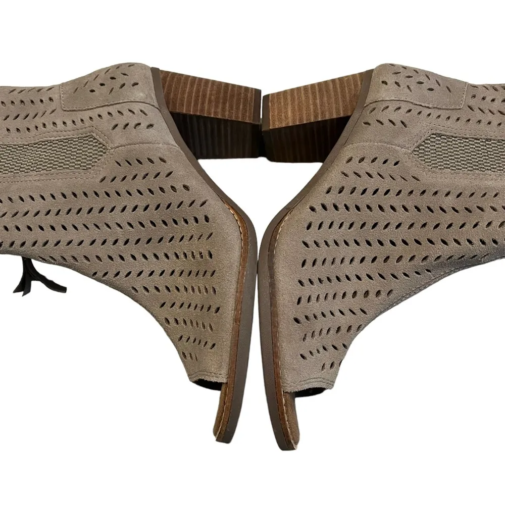 TOMS Majorca Perforated Suede Bootie, Sz 8 - Image 10