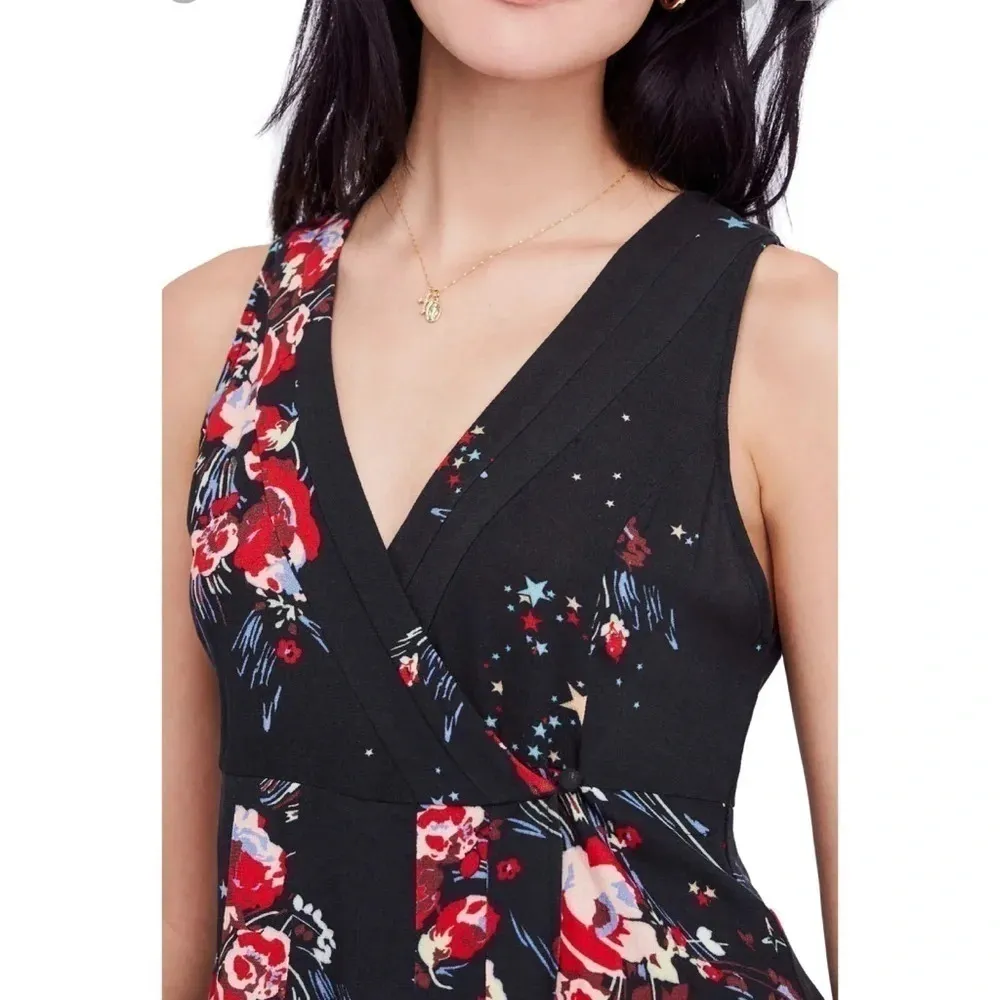 Free People NWOT Black Back To The Basics Tunic M - Image 2