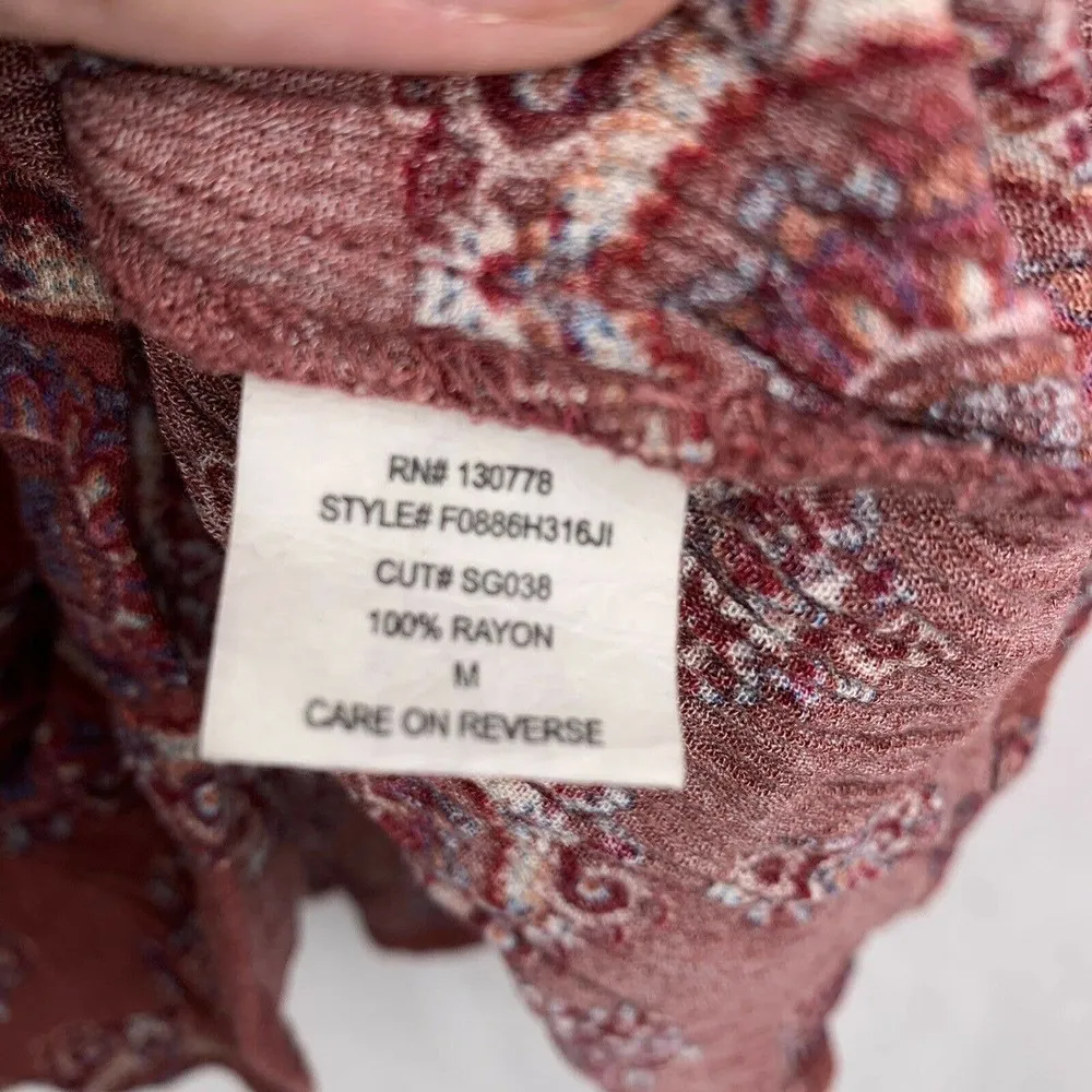 Living Doll Sleeveless Printed Rayon Dress Medium - Image 4