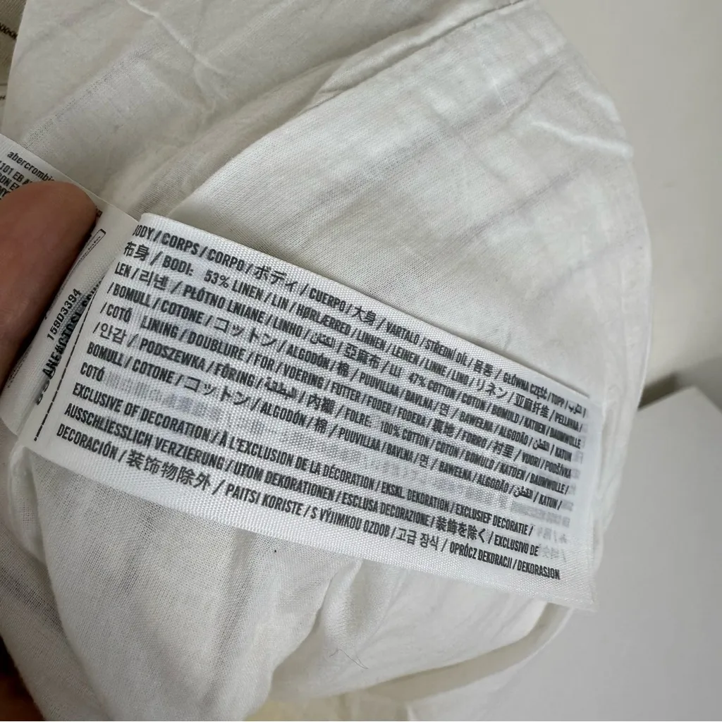 Abercrombie The A&F Mara Linen-Blend Vest Mini Dress - Image 10