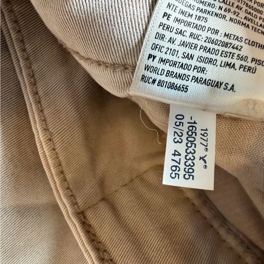 American Eagle Stretch Super High Rise Baggy Wide Leg chino pants size 6 Short - Image 11