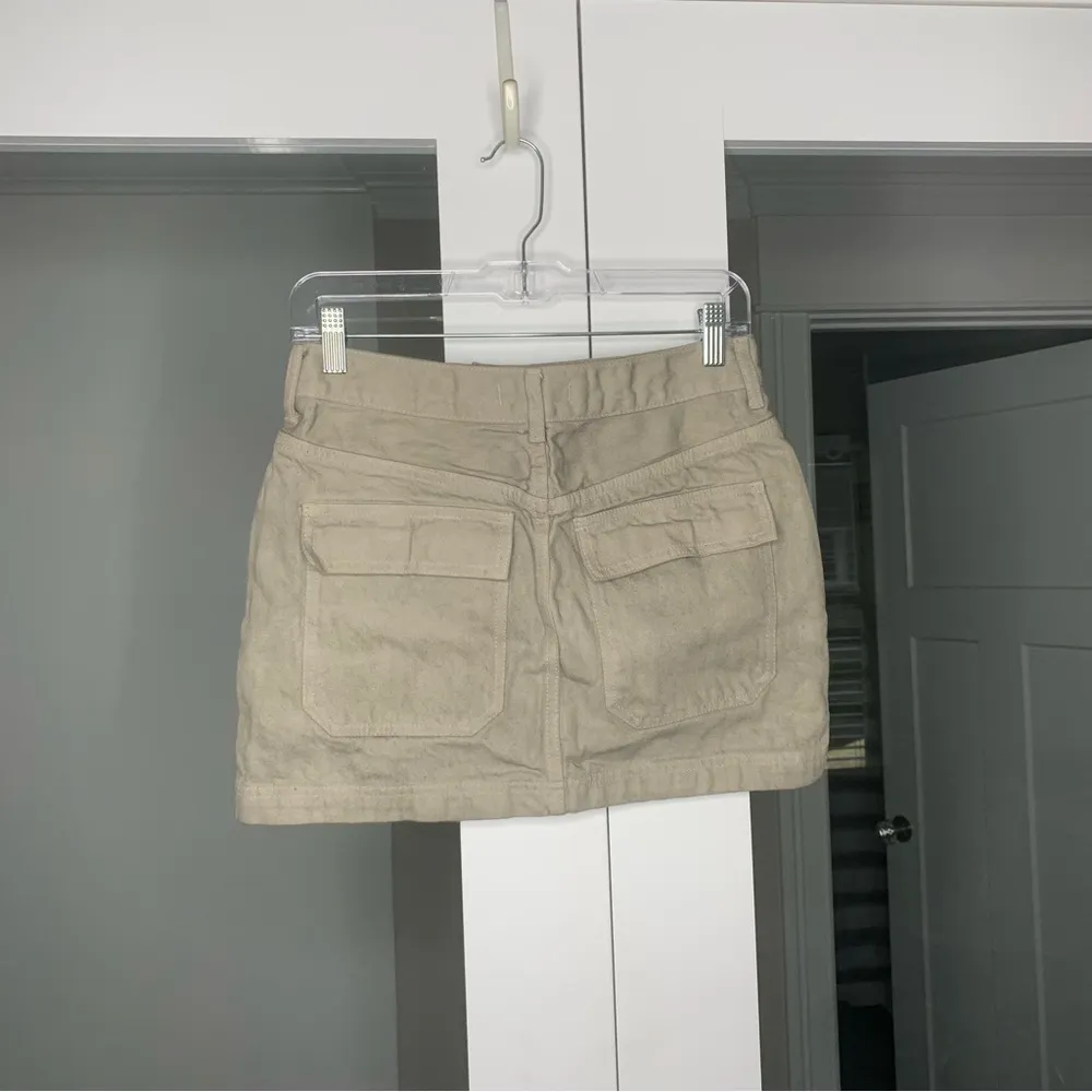 Madewell x MN Dye Studio Denim Patch-Pocket Micro Mini Skirt Distant Surplus - Image 3