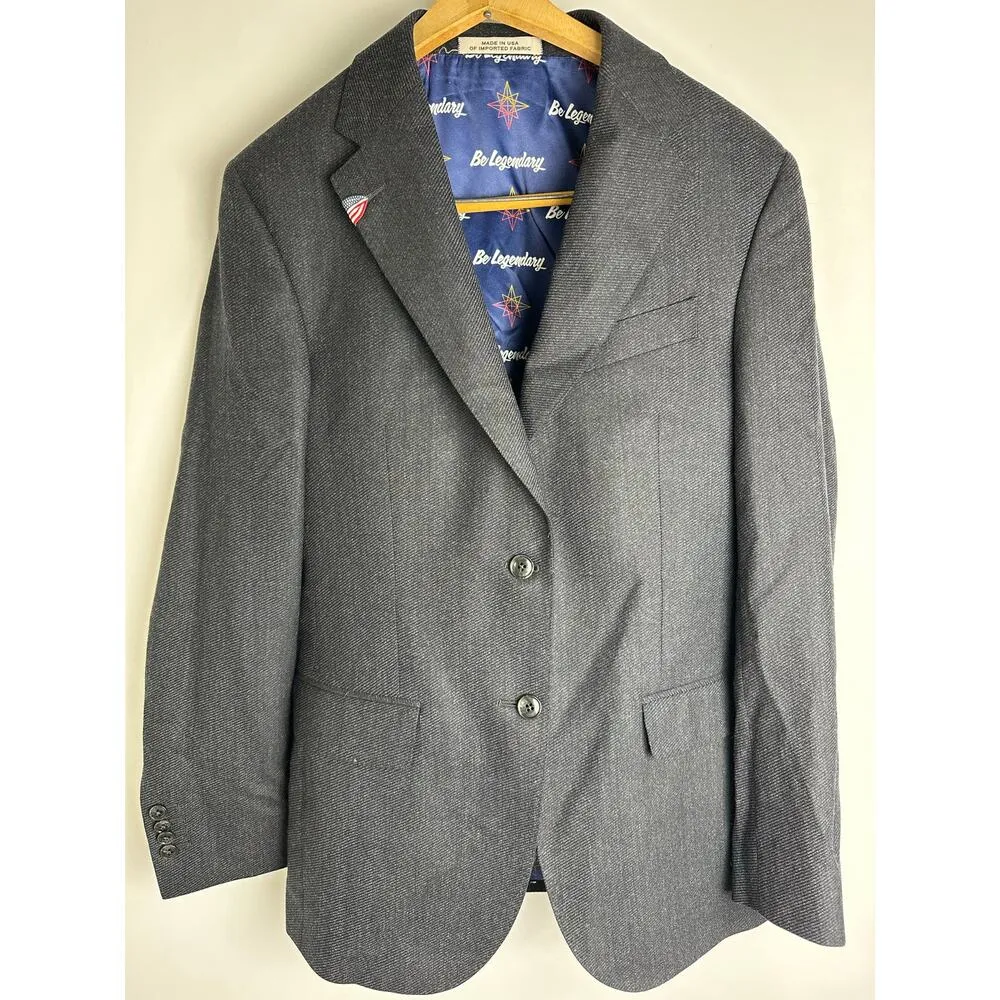 Joseph Abboud Women's 8 36 R Tollegno 1900 Italian Wool Blazer Suit Black NWOT - Image 6