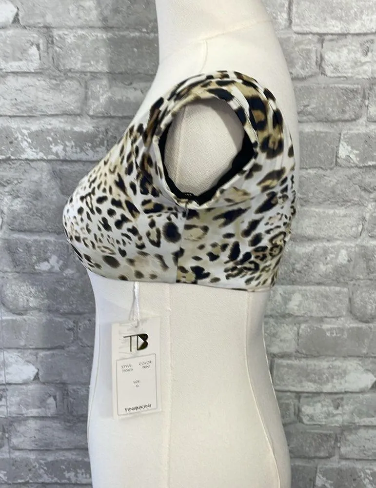 Tinibikini Swimwear Leopard Print Top - Image 4