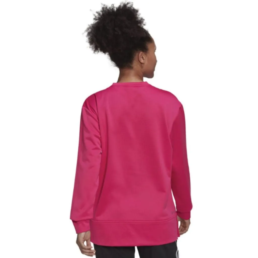 NWT adidas  Aeroready Primegreen Crewneck Sweatshirt Team Real Magenta - Image 3