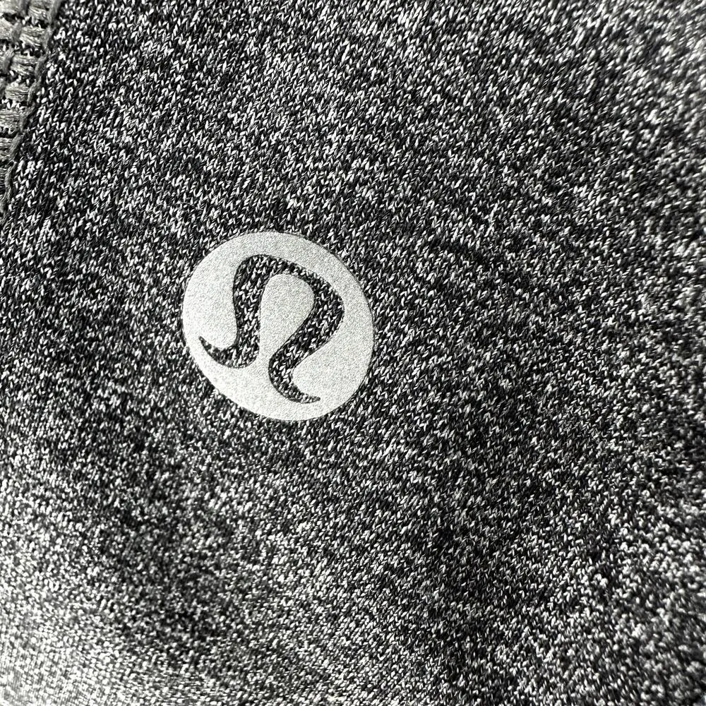 Lululemon Speed Up Crop 21" Leggings Pockets Luxtreme Mid Rise Heathered Black 6 - Image 3