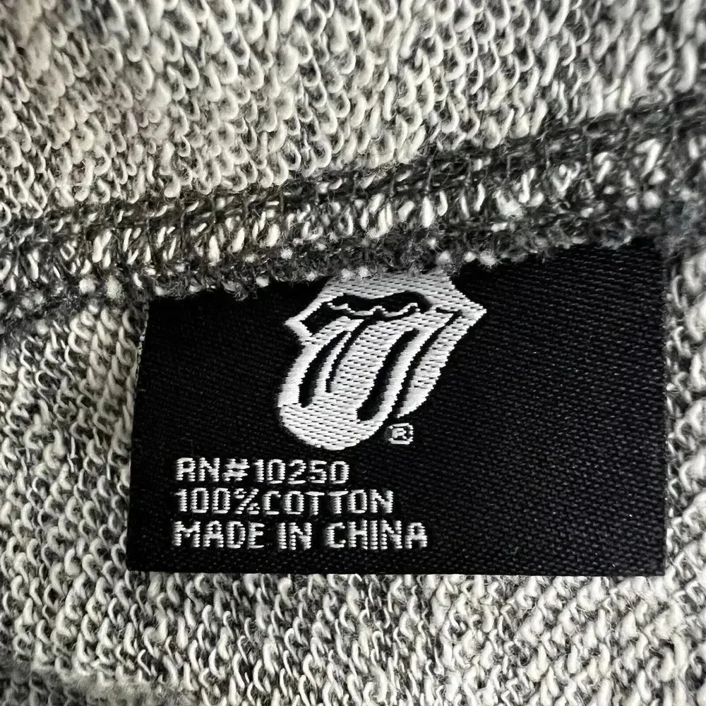 The Rolling Stones Script Tongue Logo Crew Neck Sweatshirt Gray 50 Years Tour S - Image 8