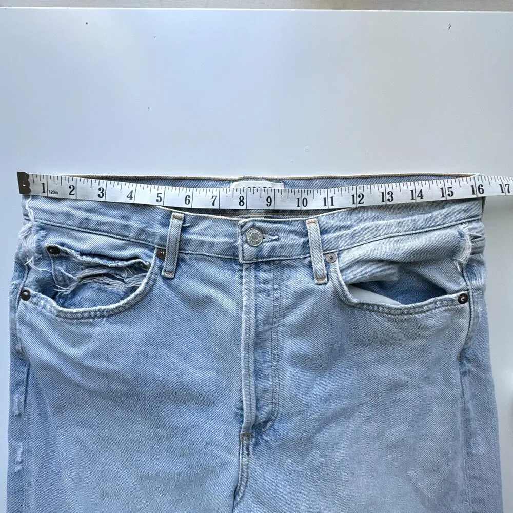 Agolde 90s Loose Distressed Jeans Womens size 28 - Image 6