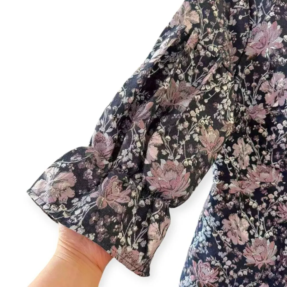 Eloquii  Studio | NWT | Size 20 | Metallic Accent Pattern Jacquard A-Line Dress - Image 9