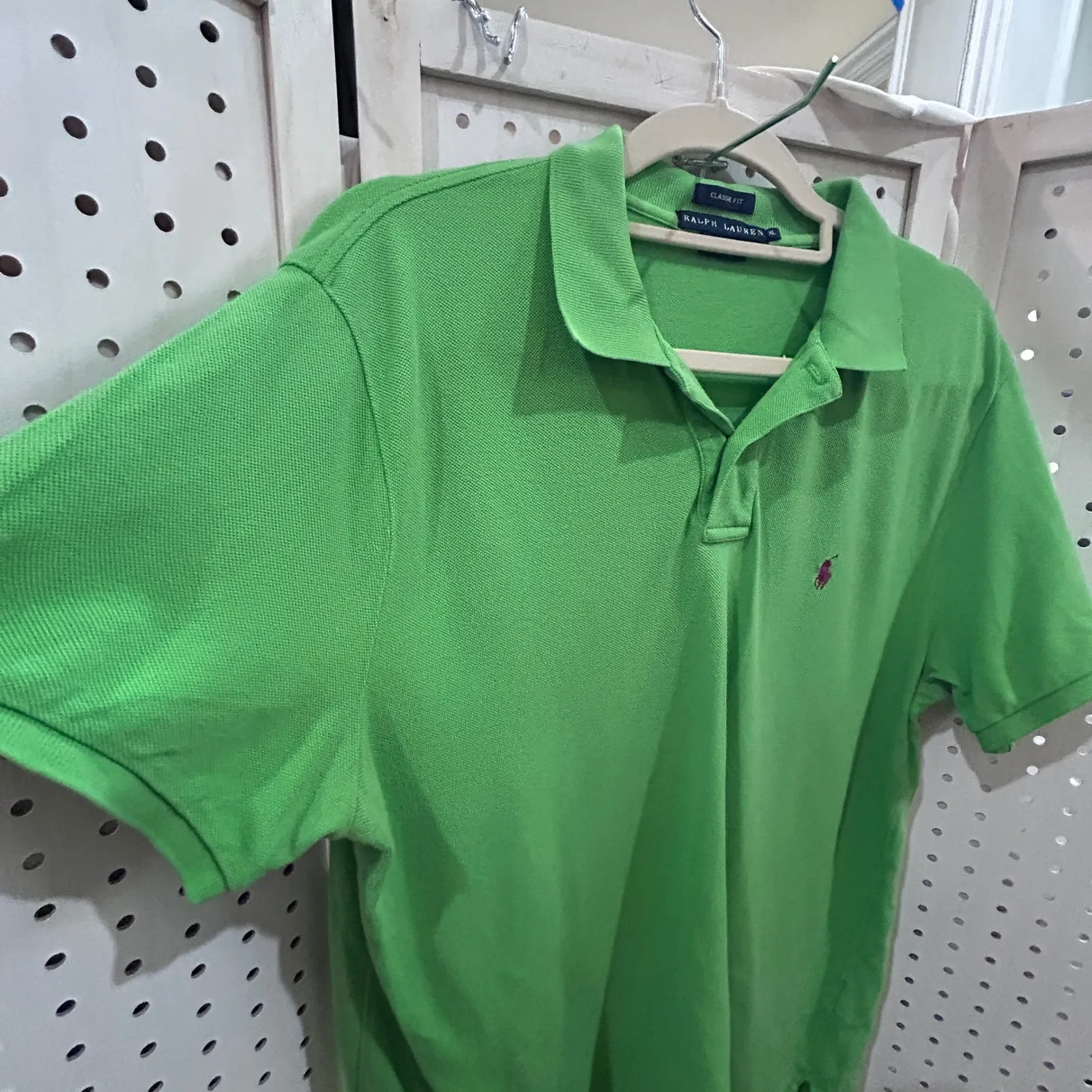 Ralph Lauren Polo Shirt Classic Fit Green Short Sleeve Women XL - Image 3