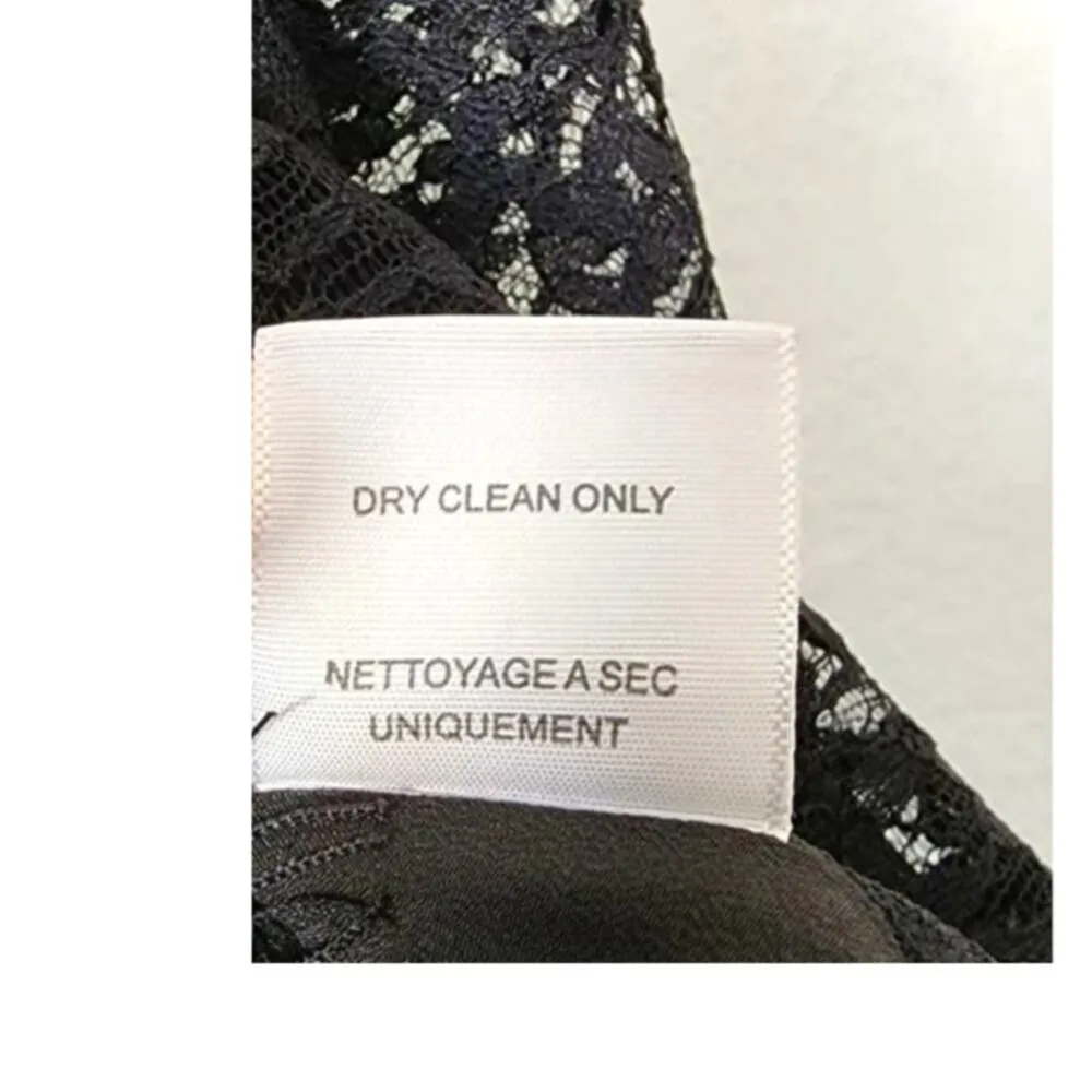 Joie Maika Lace Skirt Caviar Black Size Small $298 NEW - Image 6