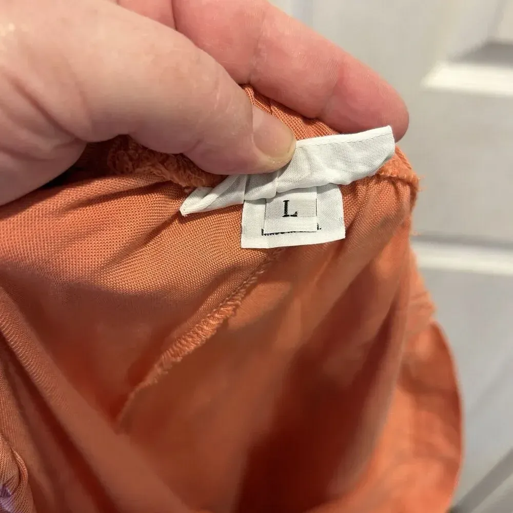 Bryn‎ Walker Tencel Flood Pants Orange Copper Lagenlook Wide Leg Size Large NWT - Image 7