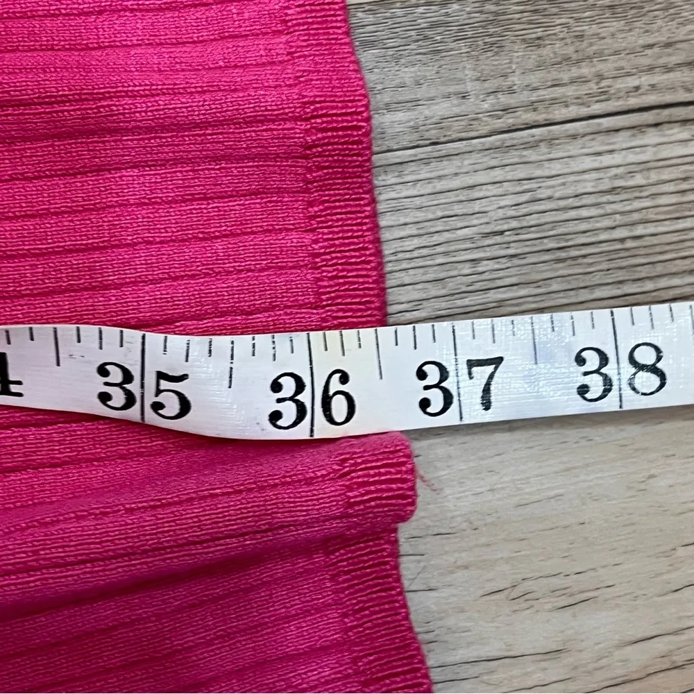 NWT crown and ivy cabana hot pink collared sleeveless dress ribbed size … - Image 10