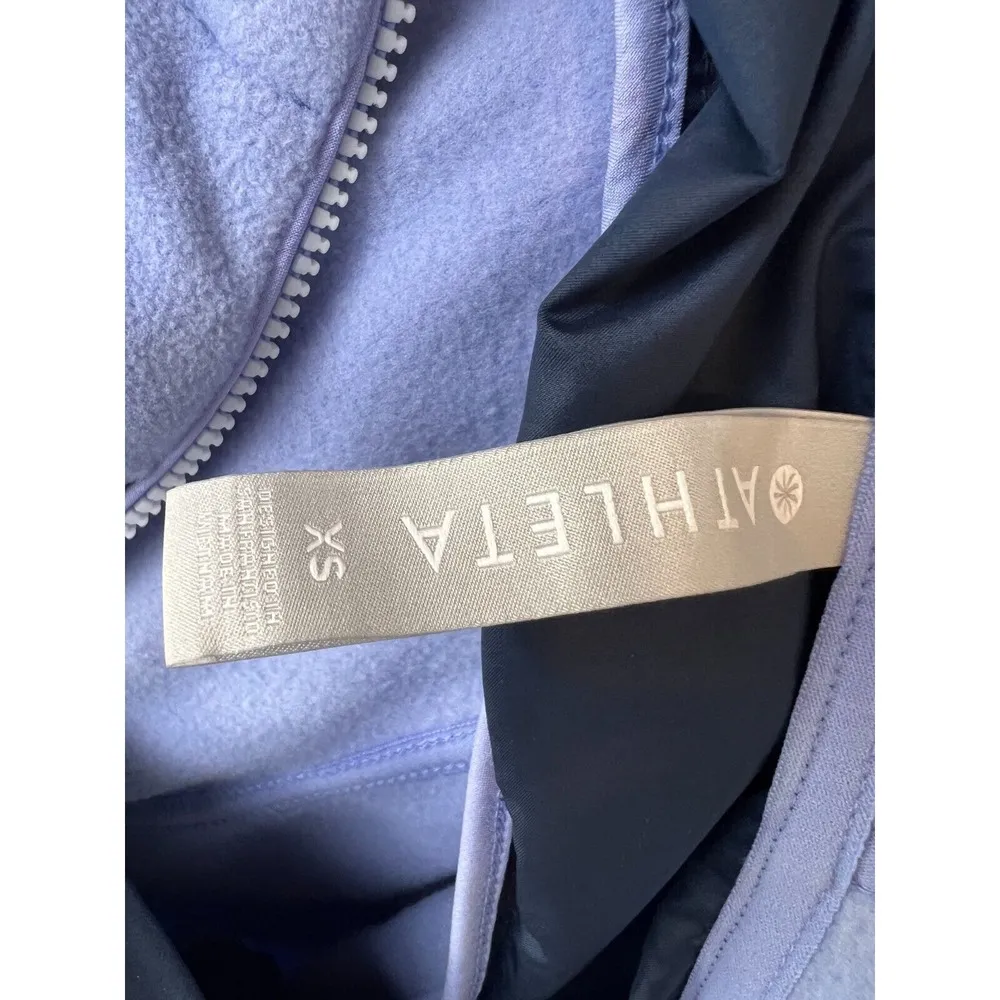 Athleta Zion Hooded Fleece Sweatshirt Pullover Hoodie Jacket size XS Extra Small - Image 3