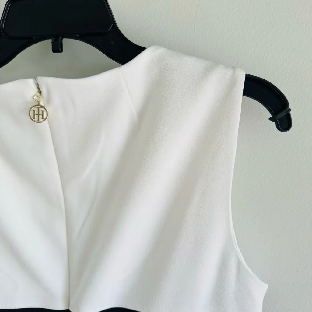 Tommy Hilfiger Black, White, and Tan Mini Dress - Image 11