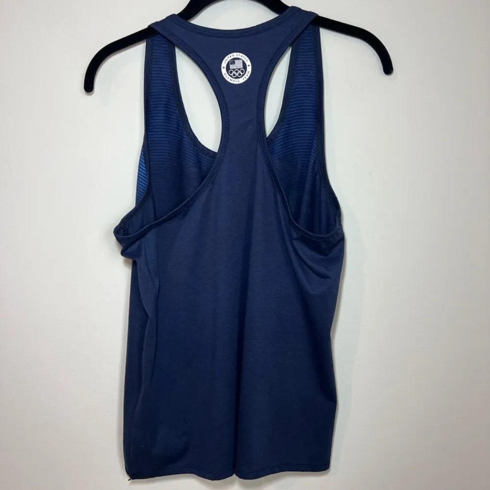 Nike Team USA Racerback Dri-Fit Tank Top Navy Blue 2016 Olympics Shirt Womens XL - Image 6