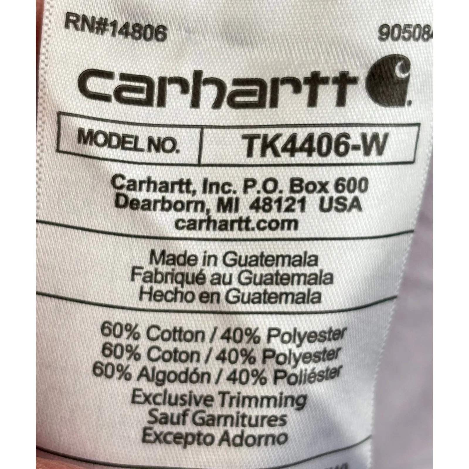 Carhartt Womens 1X Top V Neck Lilac T-Shirt Relaxed Fit Casual Short Sleeve‎ - Image 4