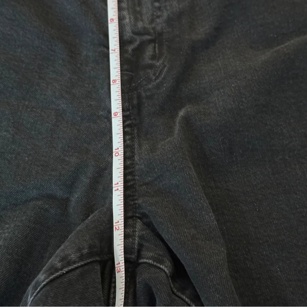 Gap High Rise Wide Leg Crop Jeans Womens 18/34R Black Baggy Boho Stretch New NWT - Image 12