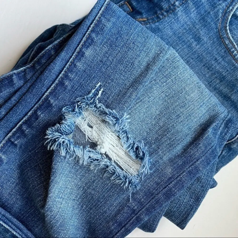 Madewell • 9” High Rise Skinny Crop Jeans Distressed Bruce Wash - Image 13