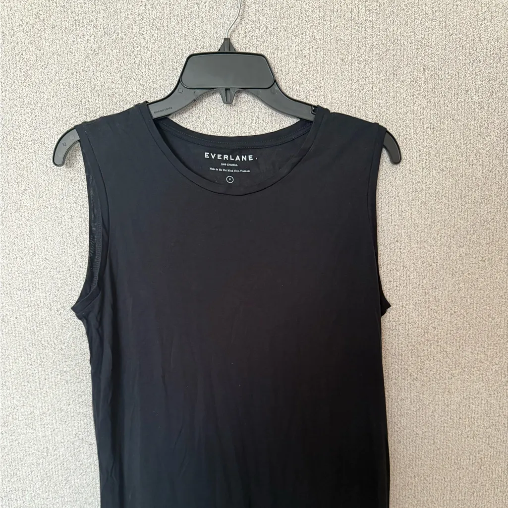 Everlane Women Size Small sleeveless tank dress‎ lightweight black - Image 2