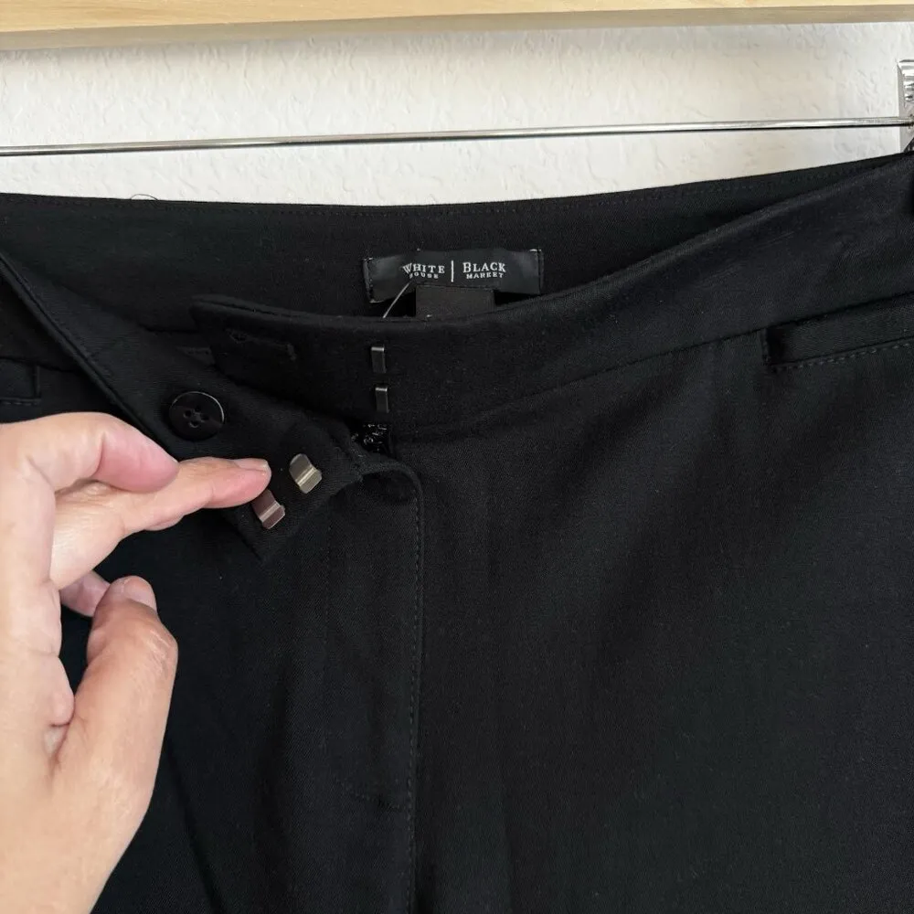 White House Black Market Black Skimmer Straight Ankle Stretch Womens Pants Sz 8R - Image 7