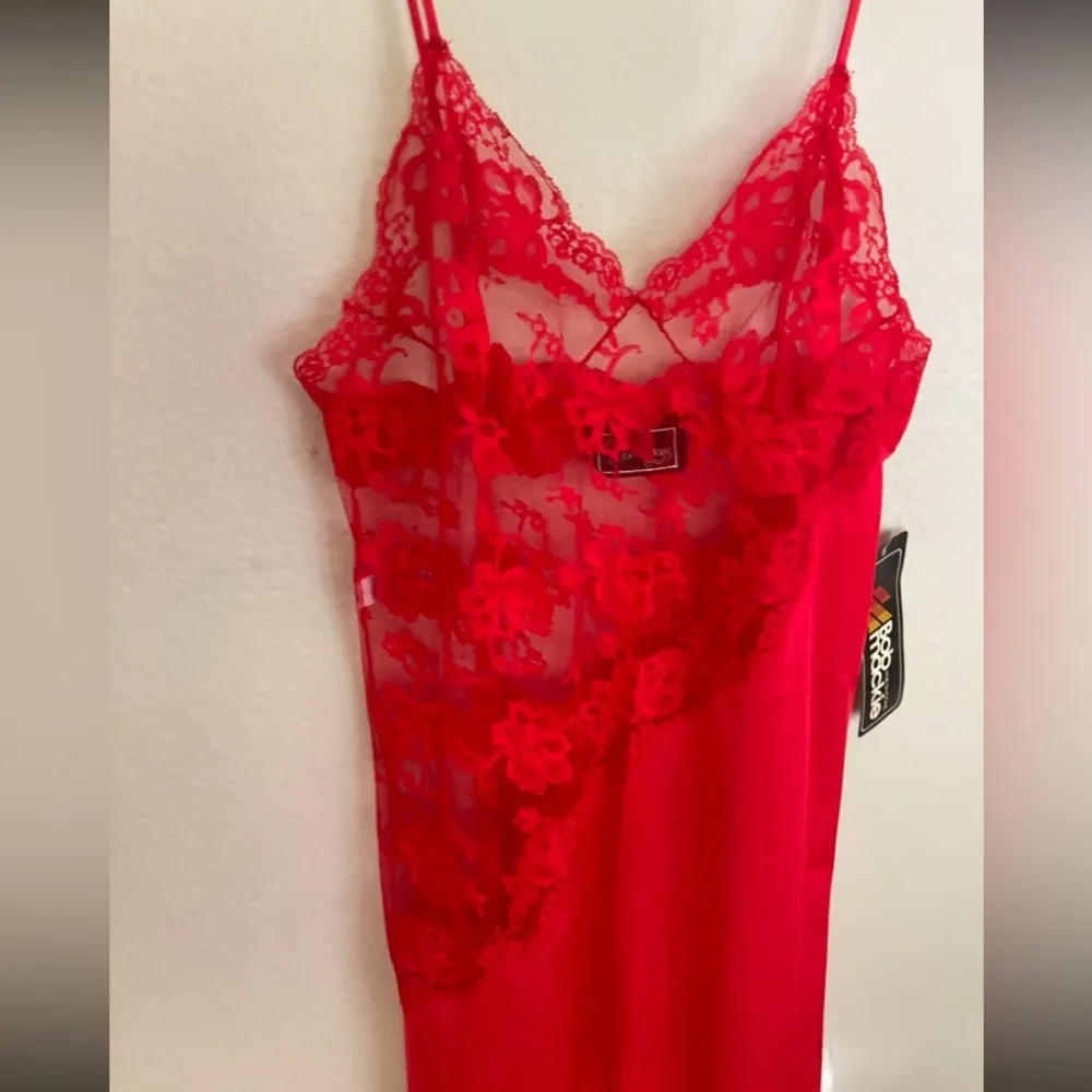 Vintage NWT Bob Mackie for Glydons Lace Slip Dress Old Hollywood Glam Lingerie M - Image 12