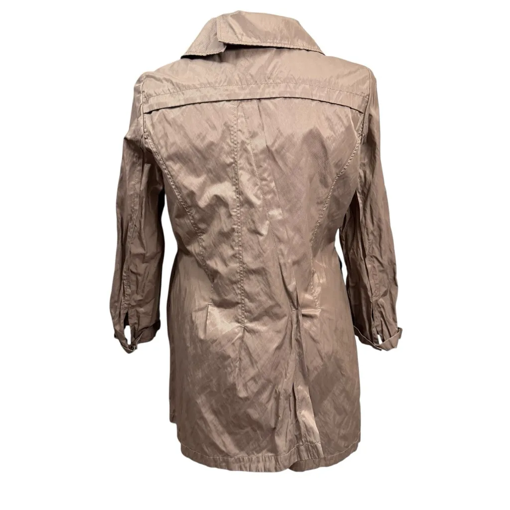 Soft Surroundings Taupe Water Resistant Rain Jacket Coat Women’s XL - Image 5