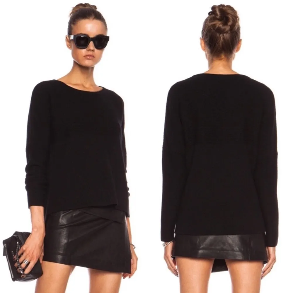 Helmut Lang Black Wool & Rabbit Sweater - Image 3