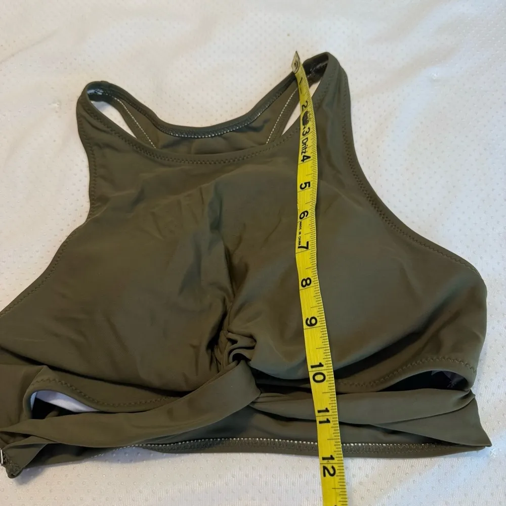 Blooming Jelly Swimsuit Top Size Medium Green Racerback - Image 7