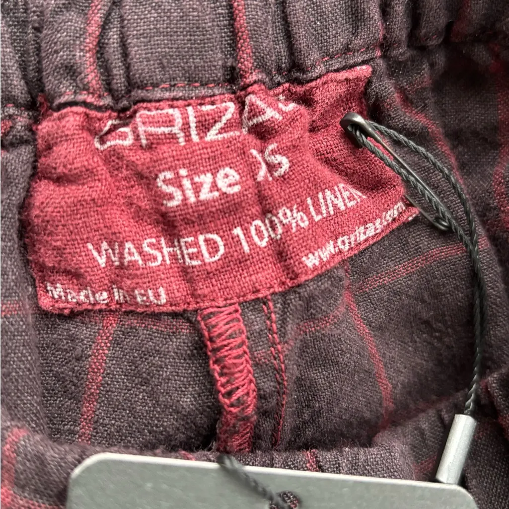 NWT Grizas Washed Linen Pant size XS Black - Image 4