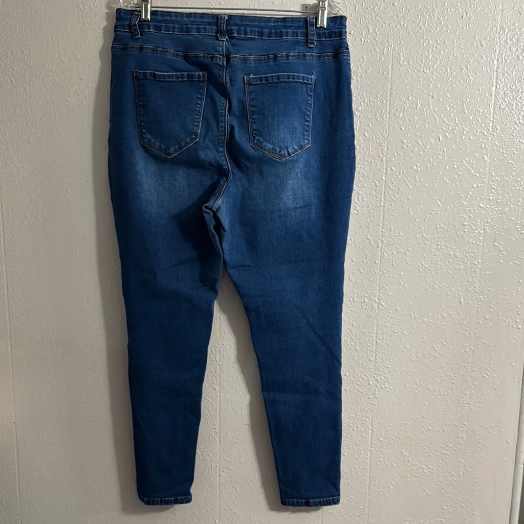 Wax Jean Deep blue Skinny Jeans - Image 6