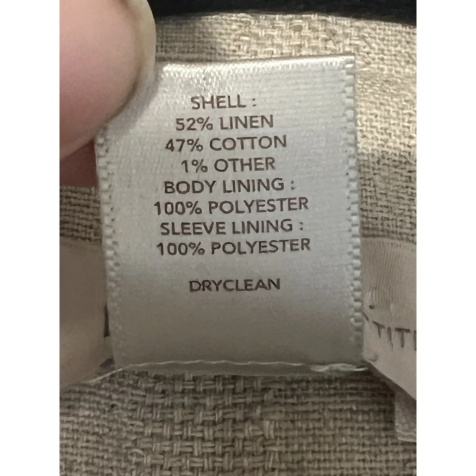 Ann Taylor LOFT Petites Size 8P Blazer~Beige~Linen Blend~Double Breasted~Lined - Image 7