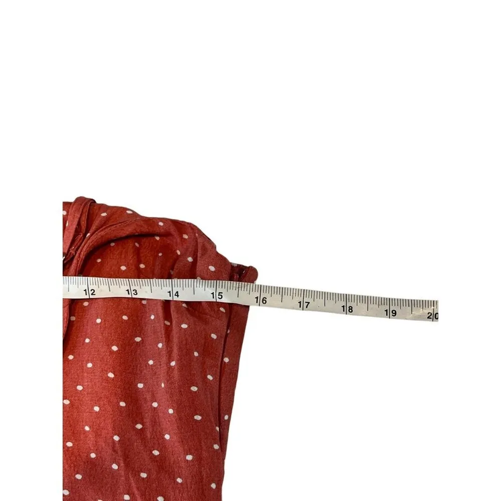 Thread And Supply Women Pink & Polk-a-Dot Sleeveless Dress - Image 6