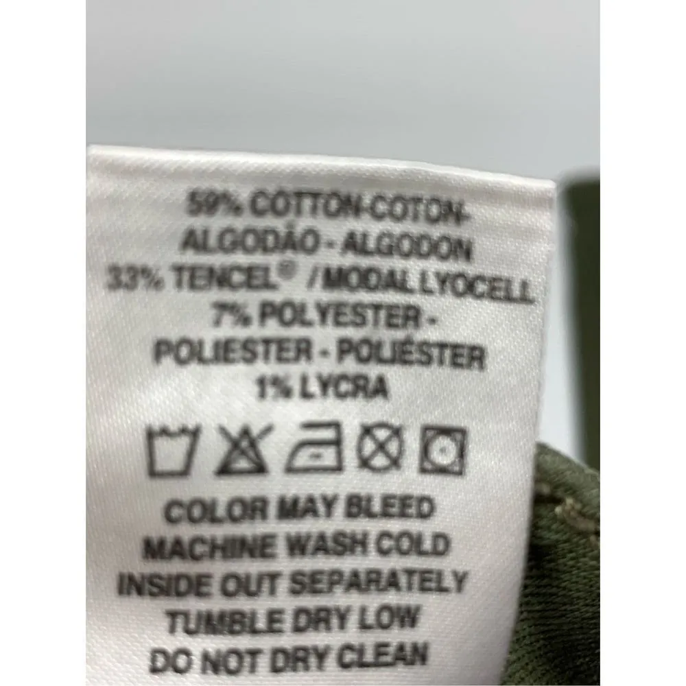 006 Warp + Weft JFK New York City Skinny Green jean size 29x29 - Image 7