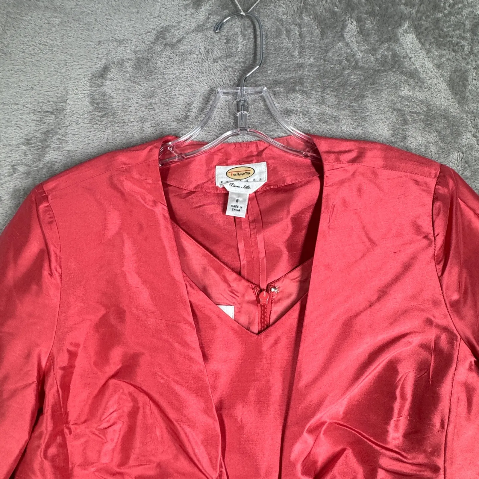 Talbots Petite Silk Twinset Women 6 Petite Pure Silk Vintage Mother of the Bride - Image 6