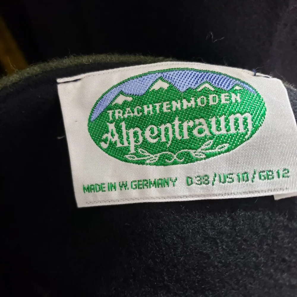 TRACHTENMODEN, ALPENTRAUM Size 10 Navy Skirt and Jacket Suit Folk German Set Blue - Image 11