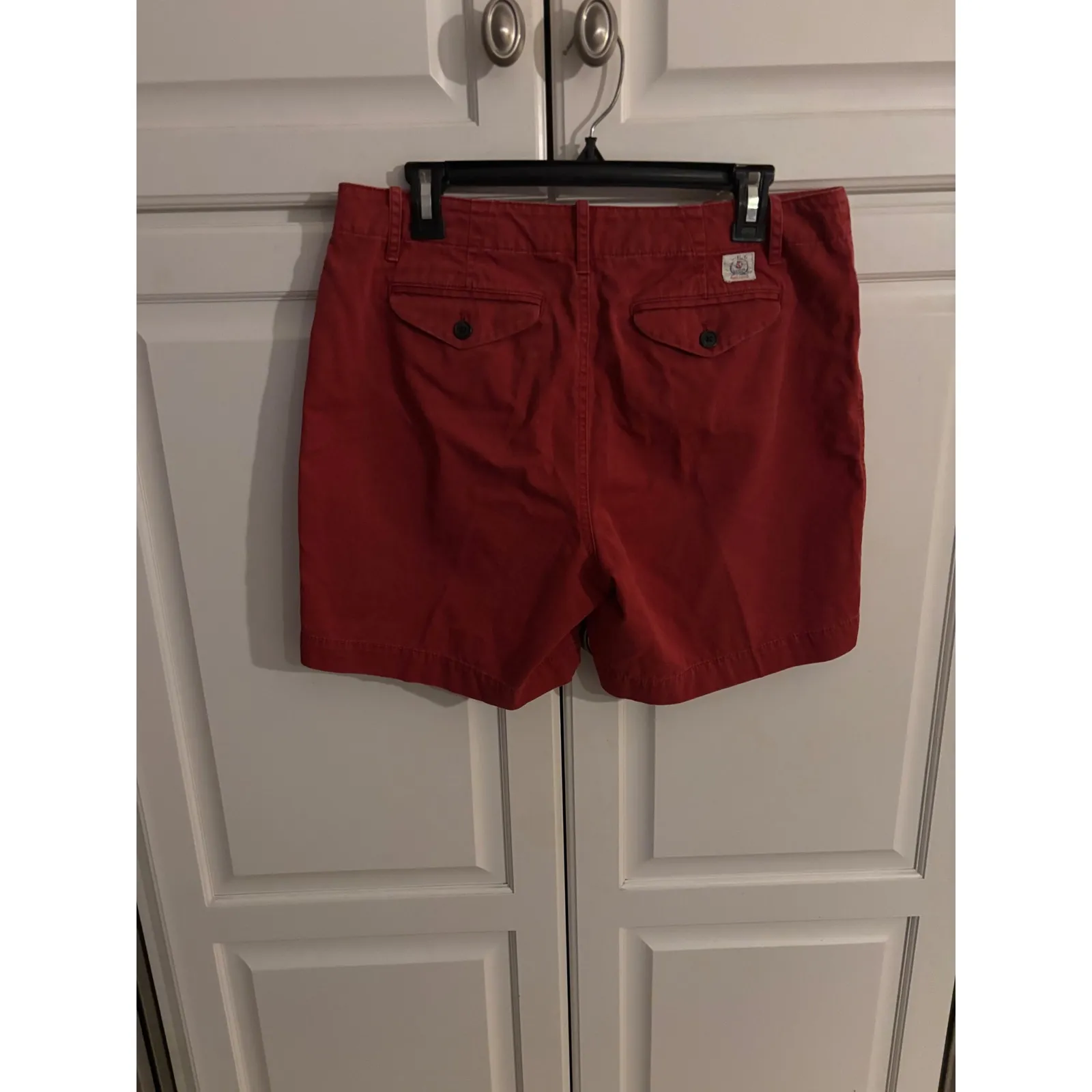 Ralph Lauren Petite Red Cotton Chino Shorts Women's Size 10P - Image 3