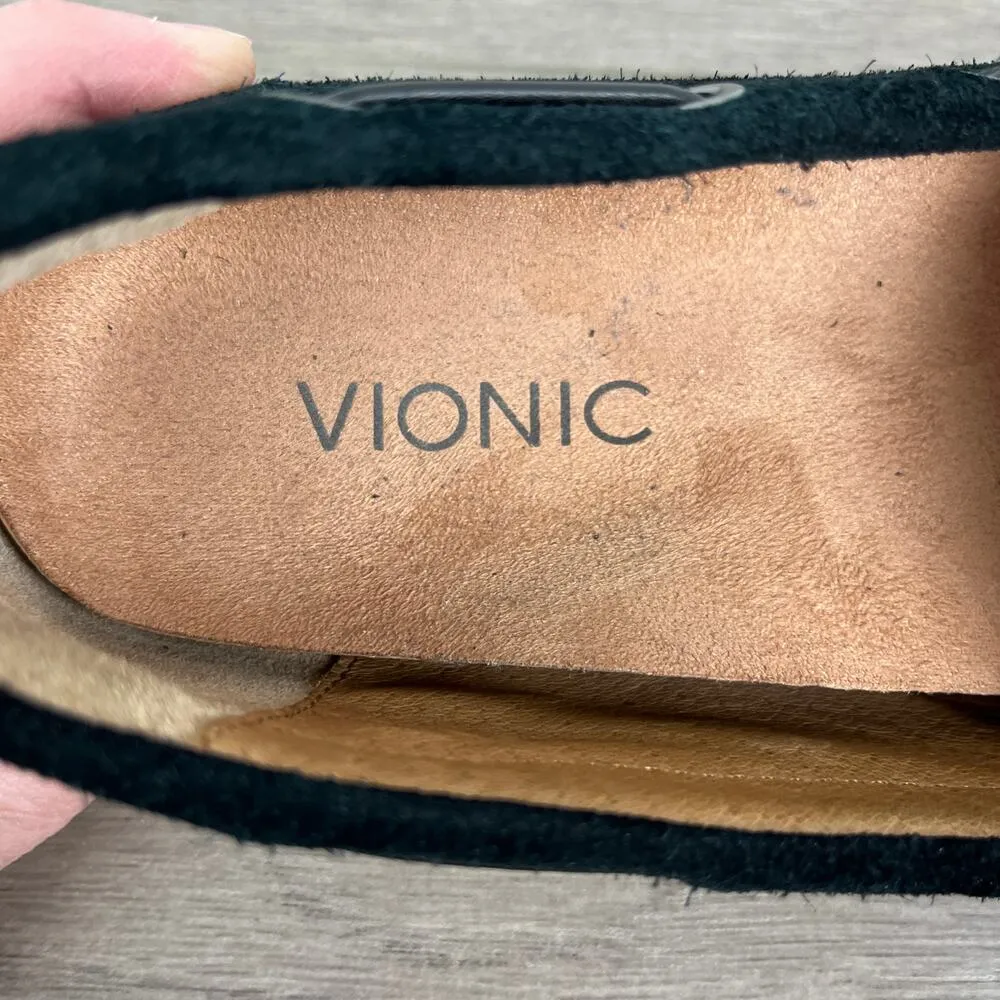 Vionic Black Suede Virginia Moccasin Loafer Sz.9W - Image 10
