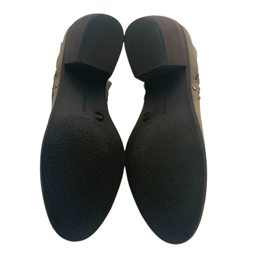 Lucky Brand Kaarina Fringe Ankle Boot Brindle Suede US Women's 6M - Image 7