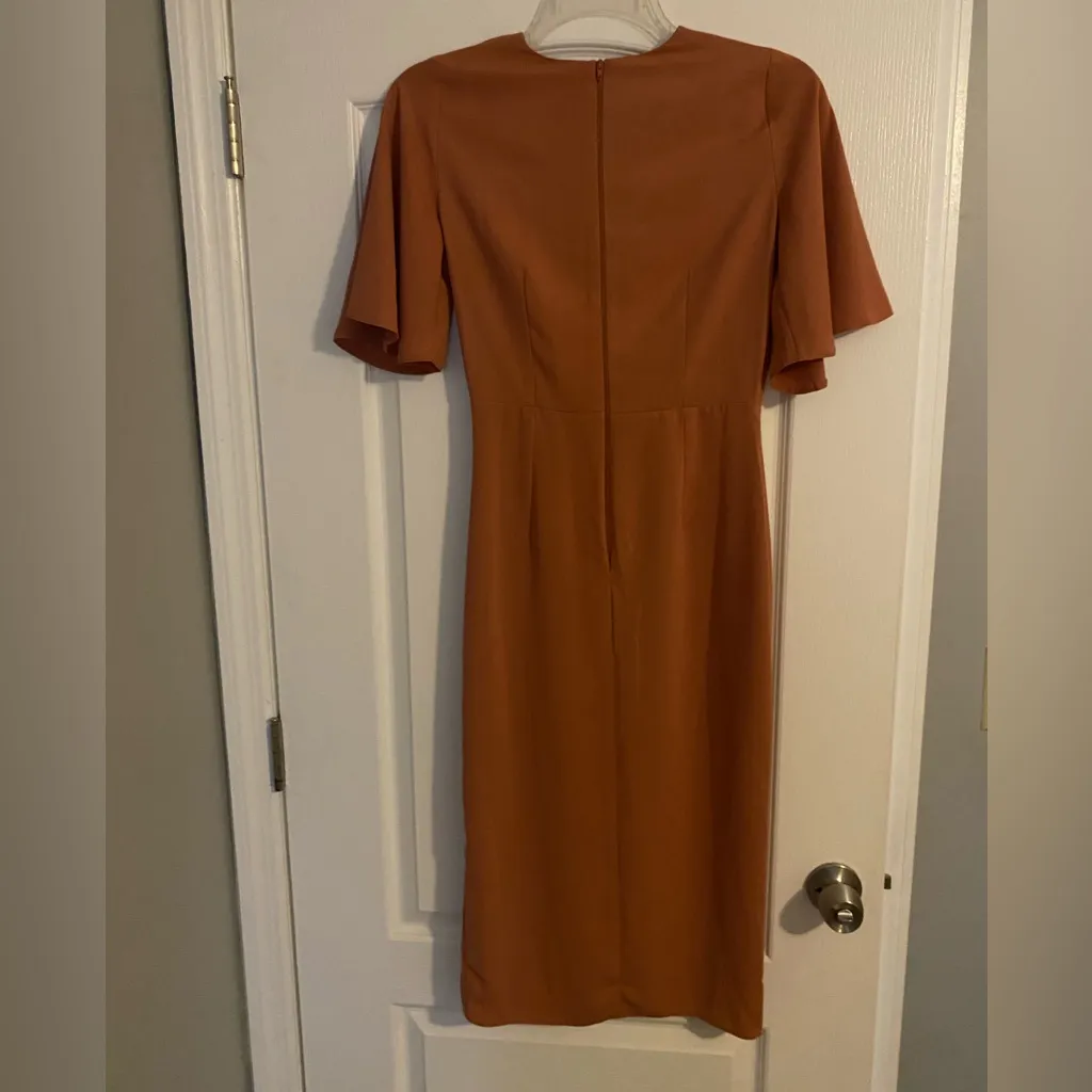 ASOS dress in terracotta - Image 4