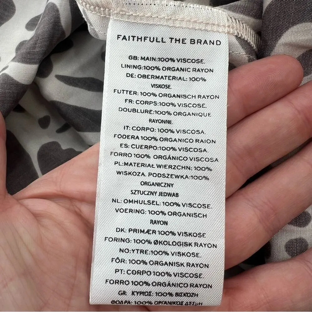 Faithfull the brand Lucila Midi Dress in Sidra Floral Print Ecru - Image 6