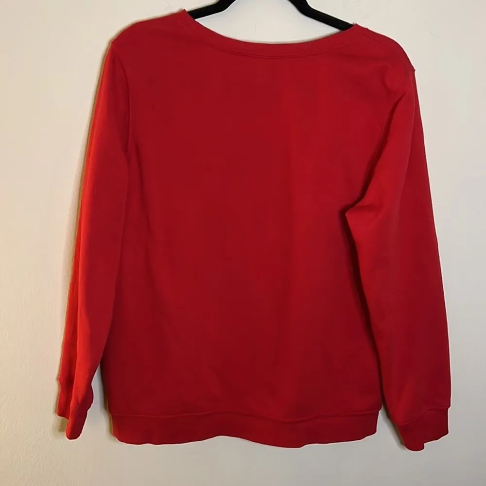 Old Navy “Best in Snow” Crewneck Pullover Sweatshirt Size L - Image 5