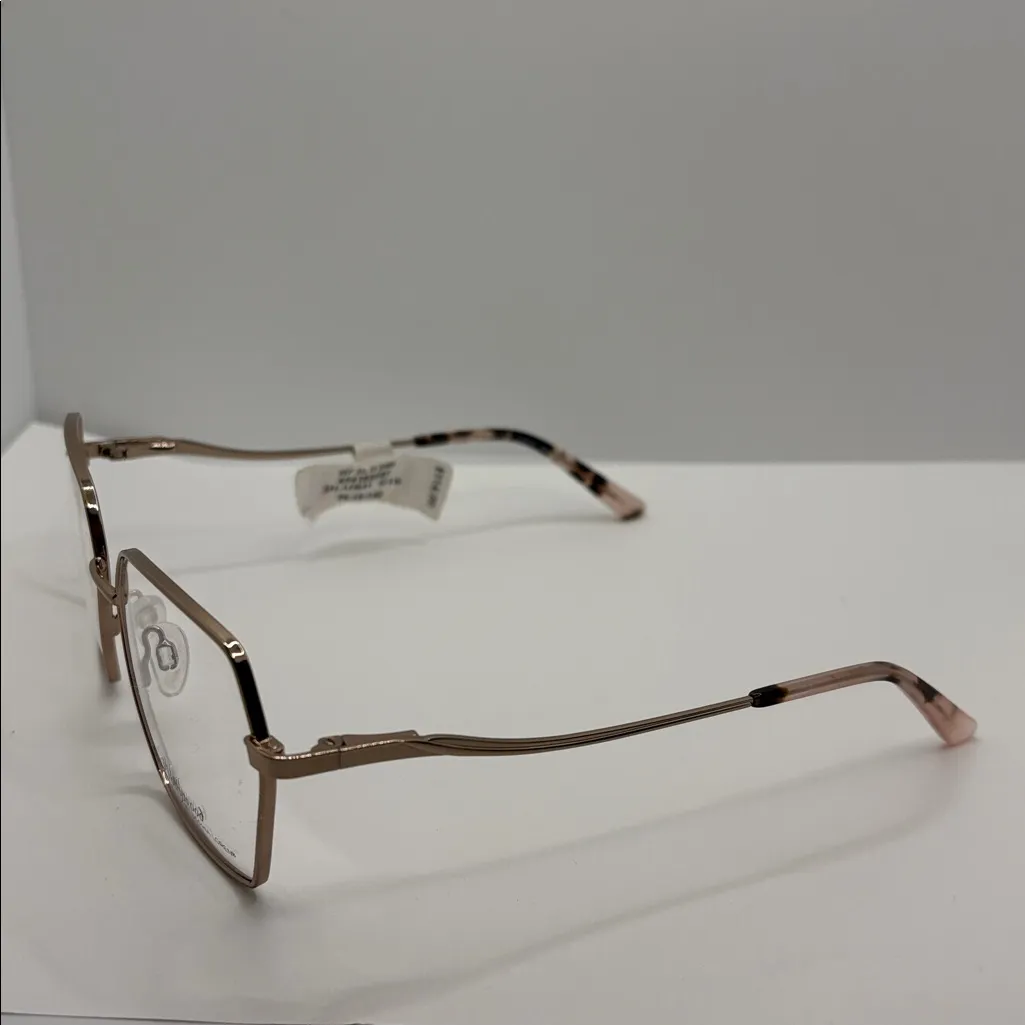 Hollywood by Sophia Loren Luxury Fit rose Gold blush Square Glasses 56 - Image 3