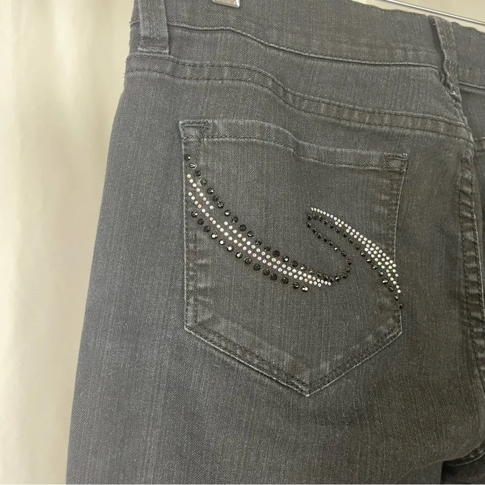 NYDJ Size 10 Lift Tuck Straight Leg Gemstone Gems Jeans High Rise Tummy Control - Image 3