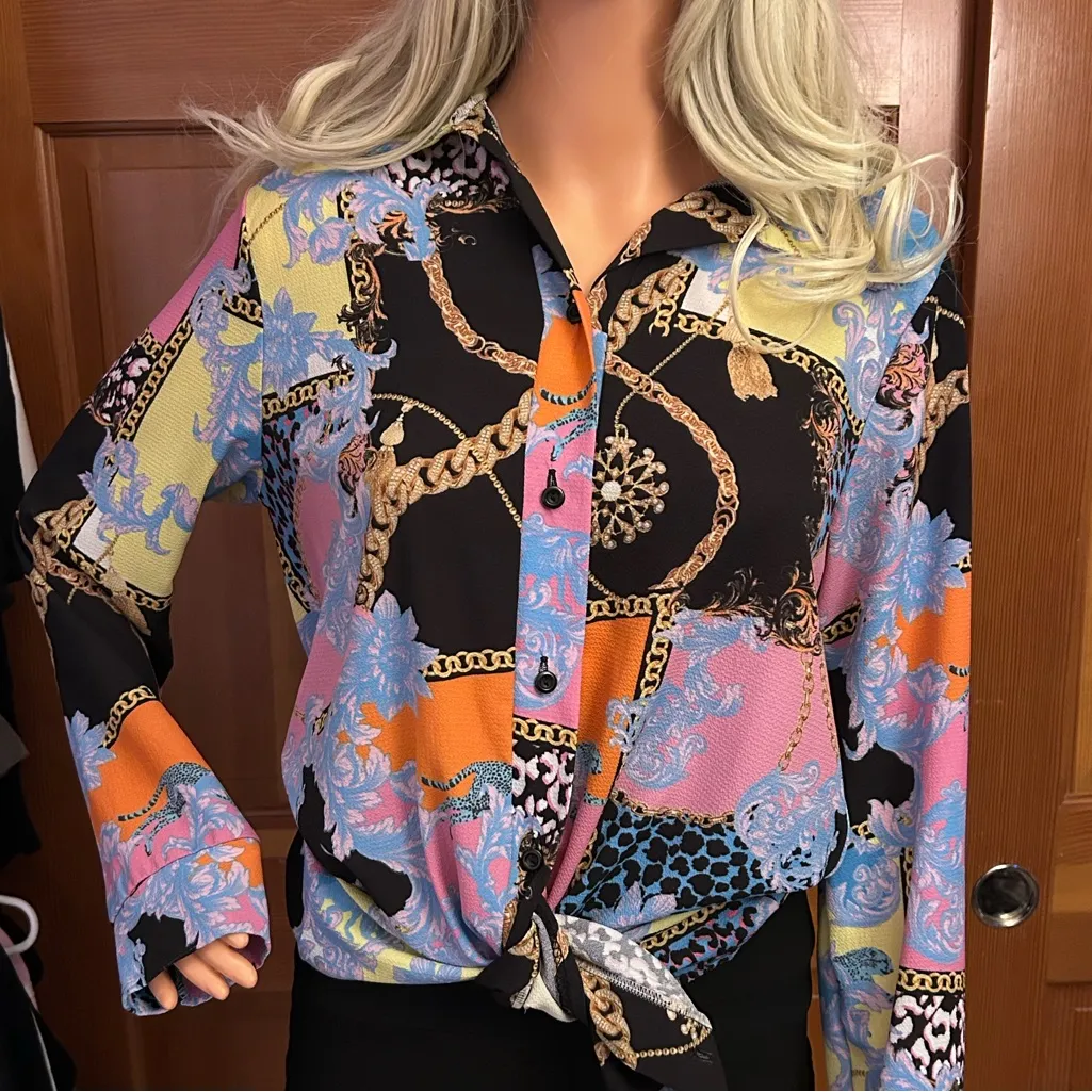 PLT Patchwork Print Button-Up - Image 12